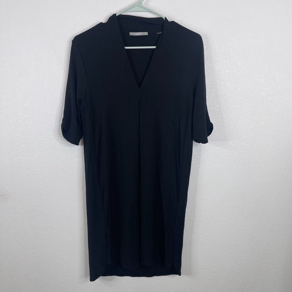 Tart Womens Wolid Black Dress Size XS Half Sleeve V Neck‎